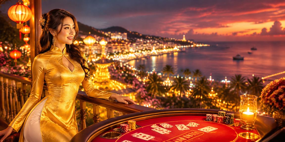 Người dùng tham gia Baccarat tại Phú Quốc trong trang phục áo dài